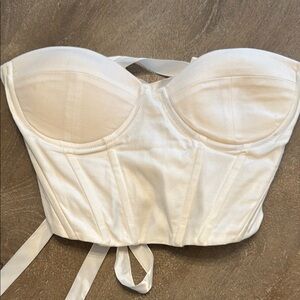 Princess Polly Elegant Cream Corset Top
